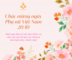 Chào mừng ngày Phụ nữ Việt Nam 20.10.2022