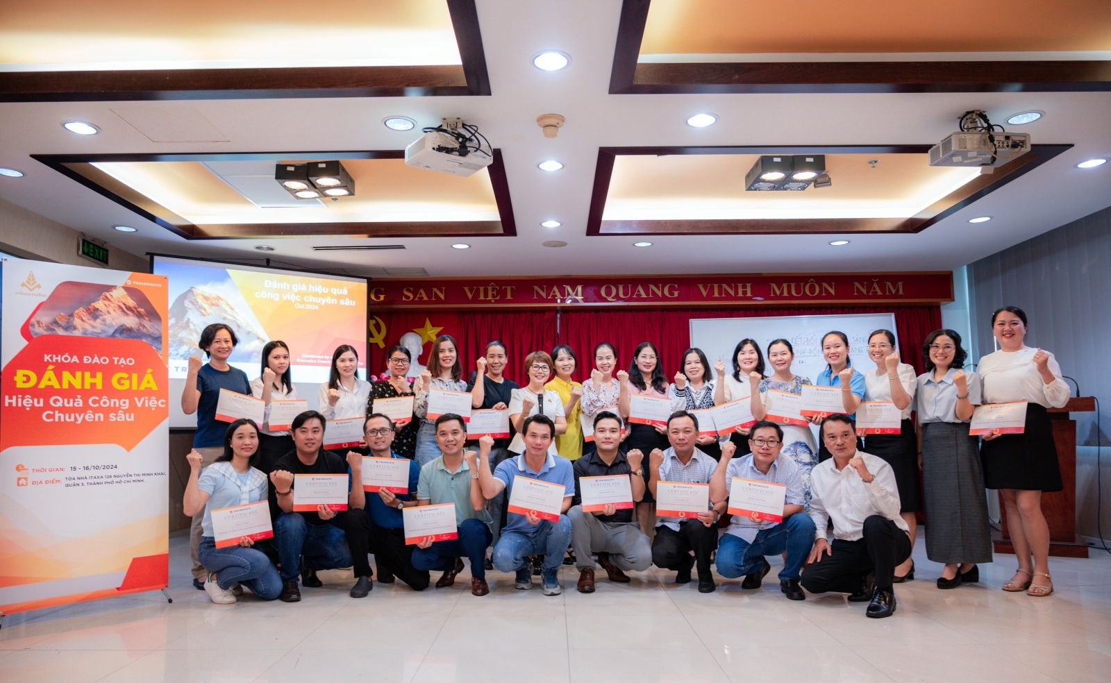 Công ty Vina Toyo tham gia khóa đào tạo đánh giá hiệu quả công việc chuyên sâu tại Trung tâm Đào Tạo Vinataba ngày 15-16/10/2024