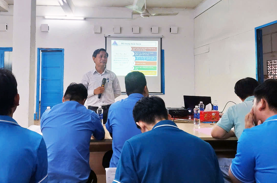 Công ty Vina Toyo tổ chức lớp huấn luyện An toàn, Vệ sinh lao động năm 2024