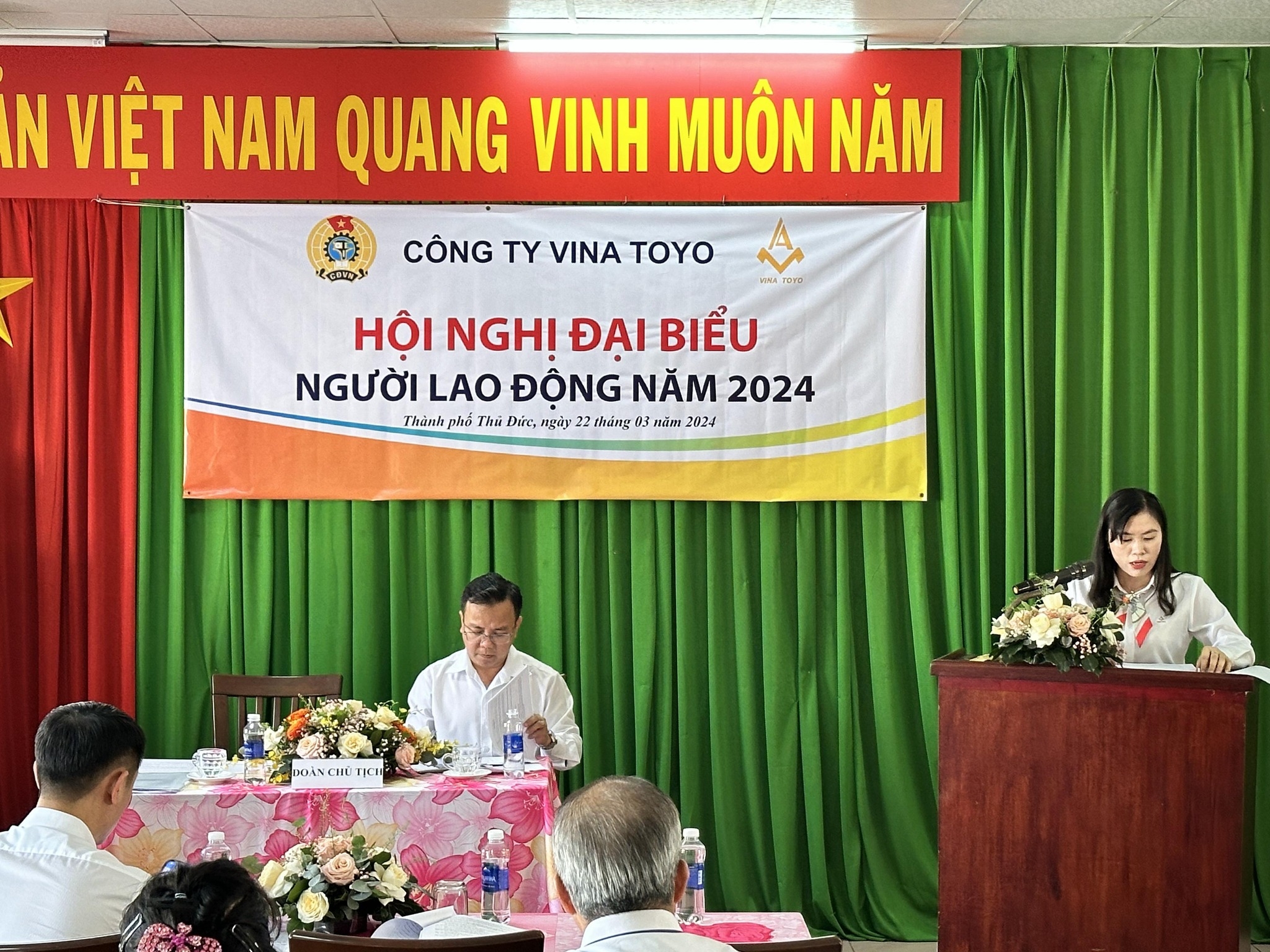 Hội nghị Người lao động Công ty Vina Toyo 22/03/2024